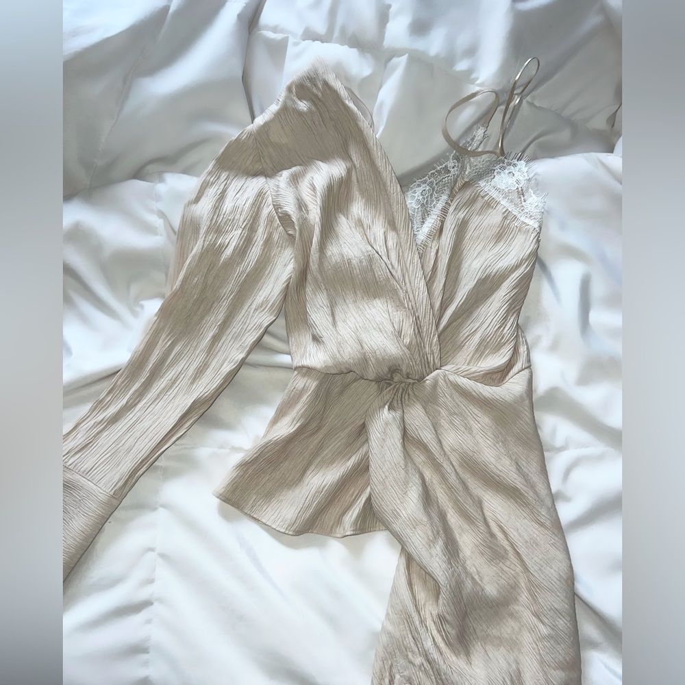 Zara- XS high low, camisole/long sleeve top